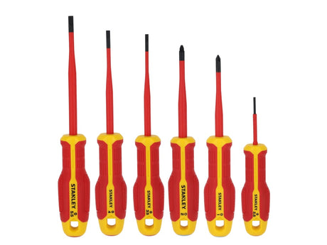 Stanley FatMax FMHT65765-0 six-piece insulated slotted and Pozidriv screwdriver set