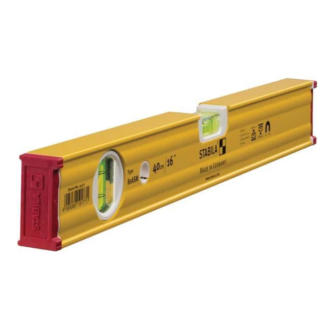 Stabila Magnetic Spirit Level 80 ASM PRO For Builders With Hands Free Alignment And Rare Earth Magnets by Stabila