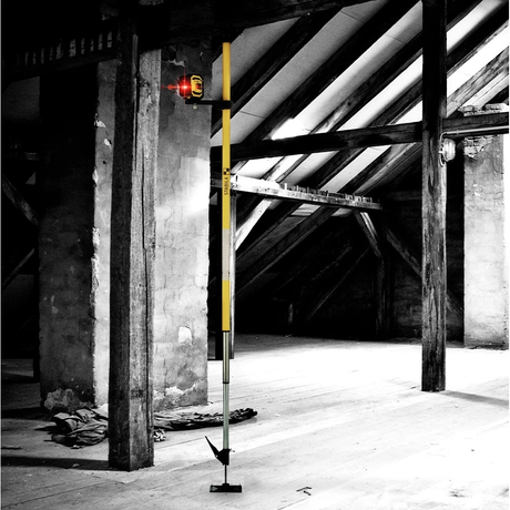 Stabila Telescopic Laser Pole LT30 Height Adjustable 20 To 365 Cm With Universal Threaded Platform For Interior Trades by Stabila