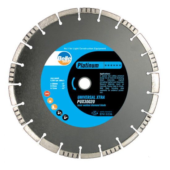 Altrad Belle PUX30020 Platinum Universal Xtra 300mm diamond blade