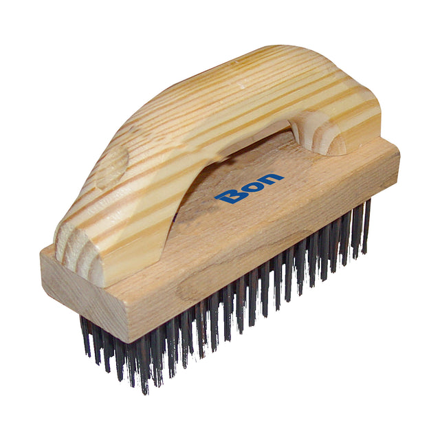 Bon Tool wire brush with timber handle, SKU 84-668