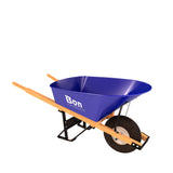 Bon Tool 6 Cu Ft Steel Tray Wheelbarrow – Wood – detail 4