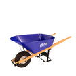 Bon Tool 6 Cu Ft Steel Tray Wheelbarrow – Wood – 11-300