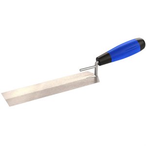 Bon Tool Carbon Steel Bucket Margin Trowel – Comfort Grip Handle – 8" x 2" – 11-867