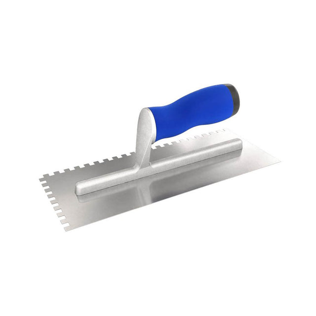 Bon Tool Notched Trowel - 1/8" x 3/16" Rect - Comfort Grip Handle