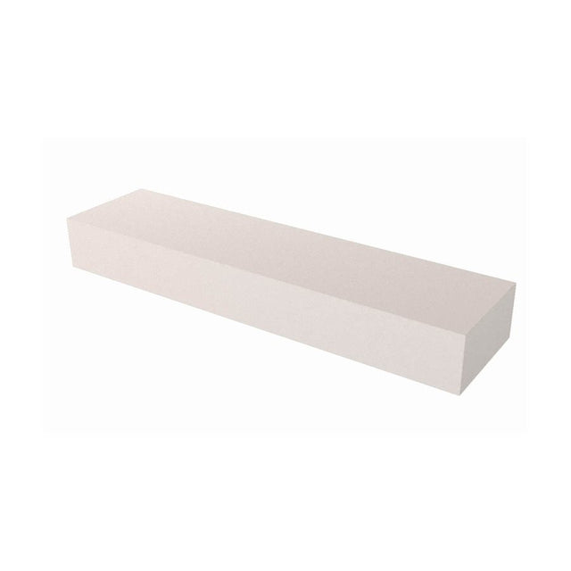 Bon Tool Rub Brick - White Aluminium Oxide - 60 Grit - 8" x 2" x 1