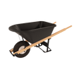 Bon Tool 28-924 8 cu ft poly tray wheelbarrow with wooden handles