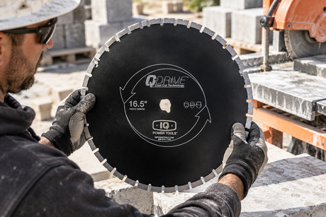 iq-power-tools iq masonry saw blades in use