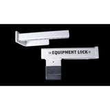 Shipping Container Lock Dual Door Security for semi-trailers; two-door cargo lock with mounting bracket.