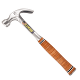 Estwing curved claw hammer with genuine leather grip
