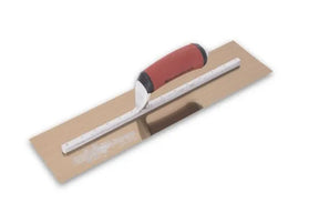 Marshalltown gold stainless steel finishing trowel with DuraSoft handle