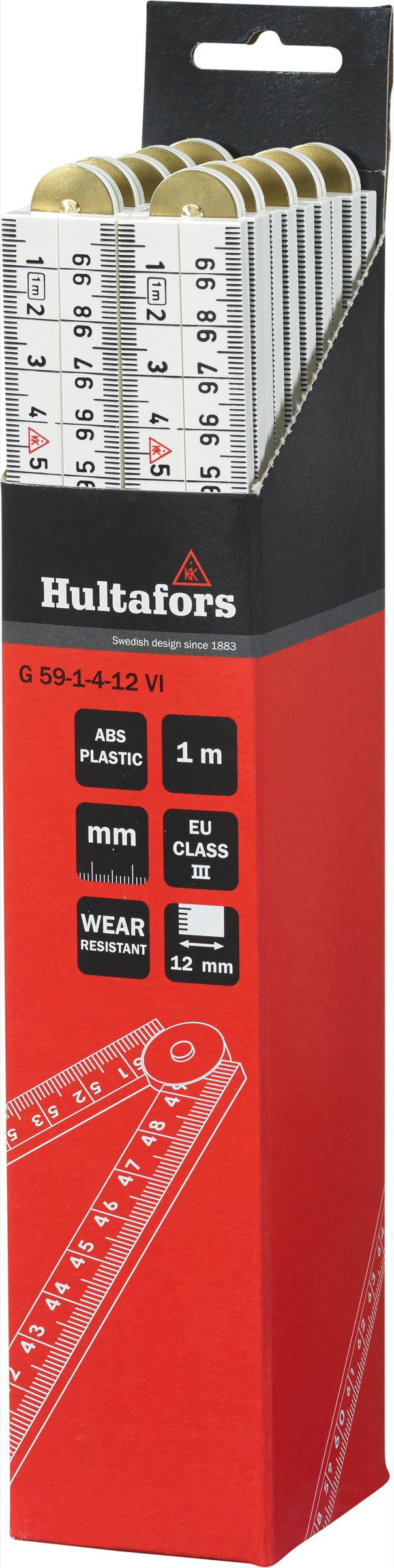 Hultafors G59 four-fold rule - White #colour_White