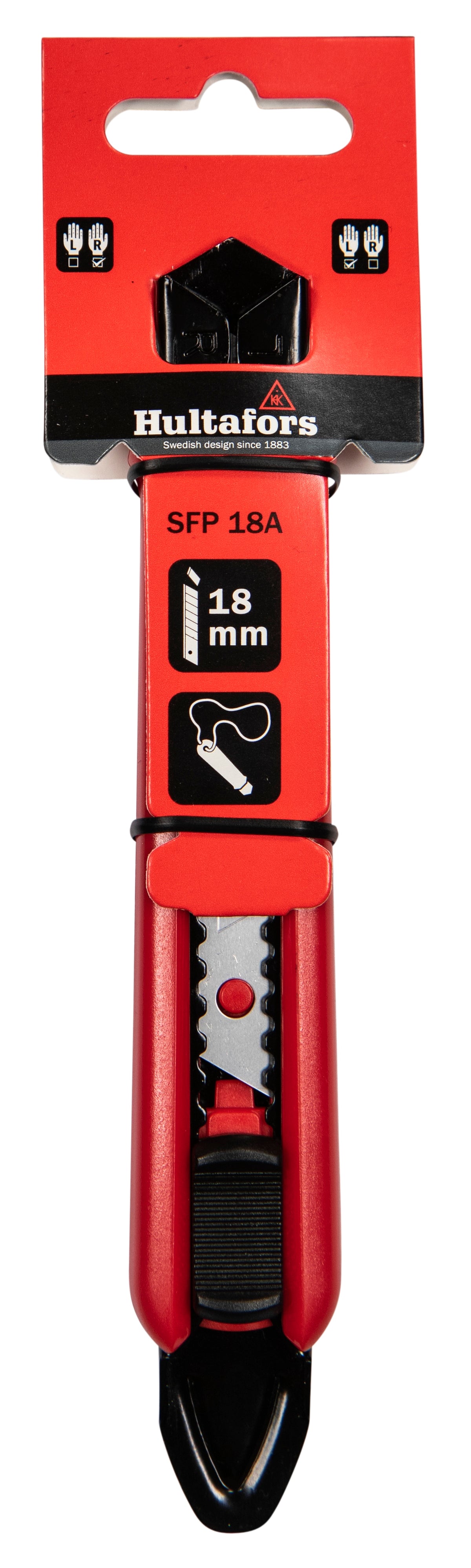 Hultafors SFP 18mm Snap-Off Knife with Tail Fin - Auto-lock (SFP 18A) #lock-type_Auto-lock (SFP 18A)