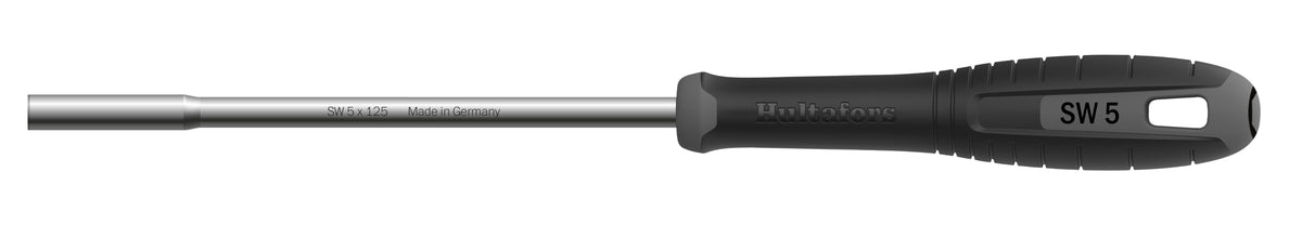 Hultafors Hex Nutdriver – 125mm Shaft - 5mm #size_5mm