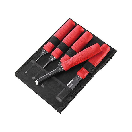 Hultafors Scandinavian Butt Chisel Set, 5 Piece with holster by Hultafors