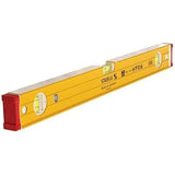 Stabila Spirit Level 96 2 Extra Strong Double Plumb Ribbed Box Section With Removable End Caps And Dual Vials For Pros by Stabila