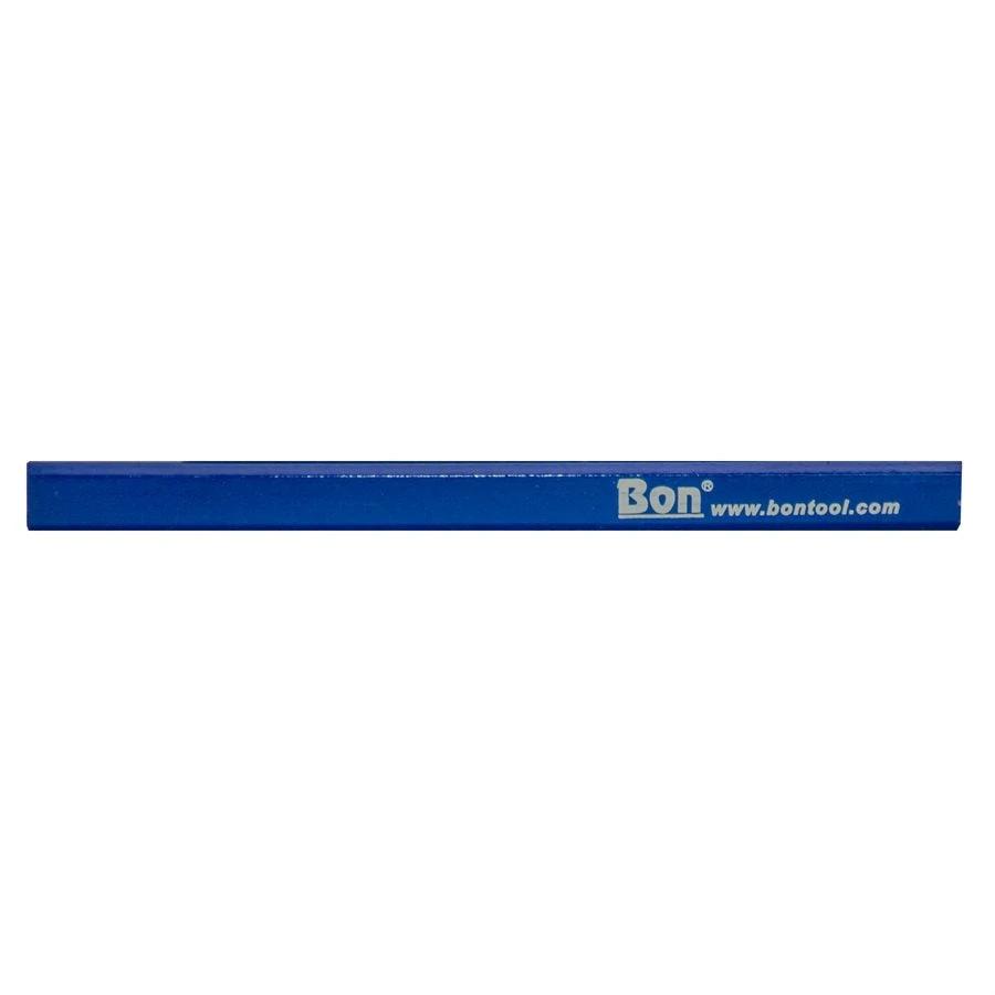 Bon Tool Carpenter Pencil - Blue Casing Hard Black Lead 34-338 (Single Pencil) by Bon Tool
