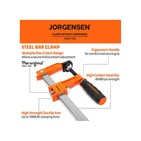Pony Jorgensen steel bar clamp construction details