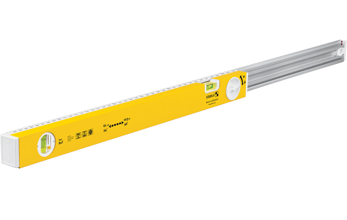 Stabila Type 80 T telescopic spirit level by Stabila
