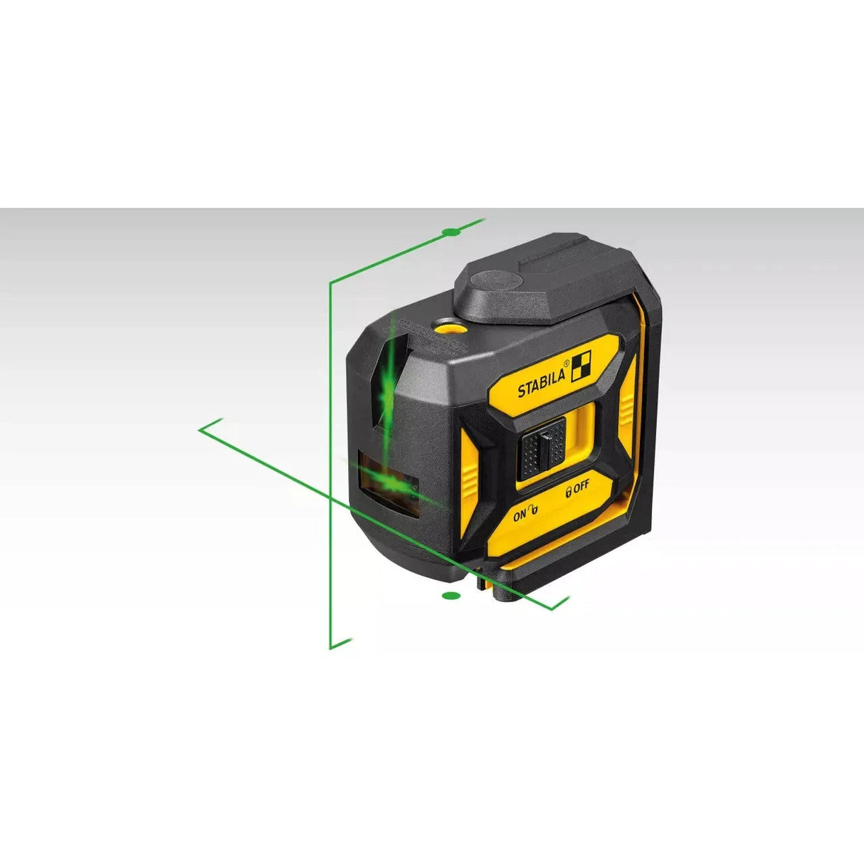 Stabila Cross Line Plus Plumb Point Laser LAX 320 G Self Levelling Bright Green Lines for Professionals by Stabila