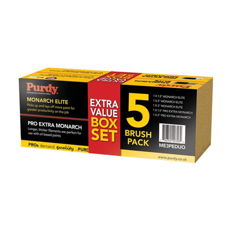 Purdy Monarch Elite & Pro-Extra Monarch Brush Set – 5 Piece