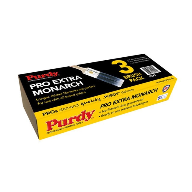 Purdy Pro-Extra Monarch Paint Brush Set – 3 Piece