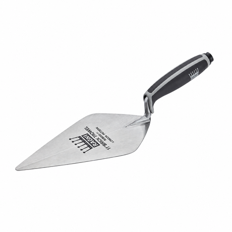 Ragni London Pattern Brick Trowel with black and grey handle