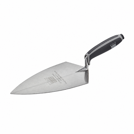 Ragni Philadelphia Pattern Brick Trowel with black and grey handle