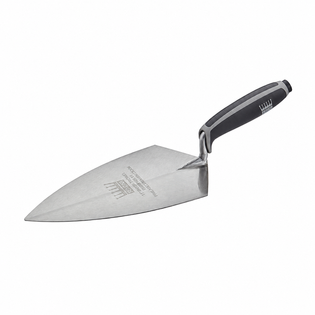 Ragni Philadelphia Pattern Brick Trowel with black and grey handle