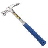 Estwing straight rip-claw hammer with blue grip