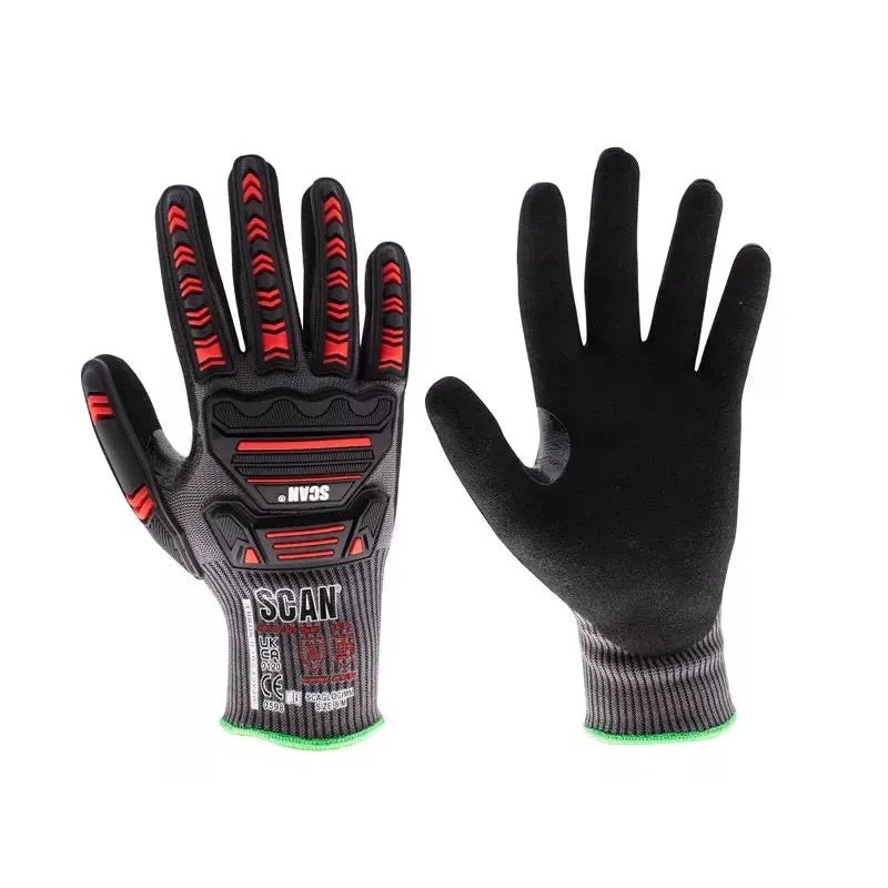 Scan Impact Cut D nitrile palm gloves XL size 10
