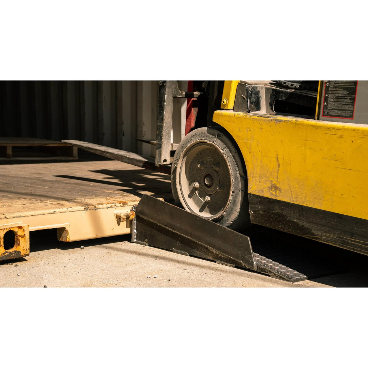 Container Ramp Handrail Container Ramps Solid Steel Ramp The Equipment Lock Co – RHINOBUILD