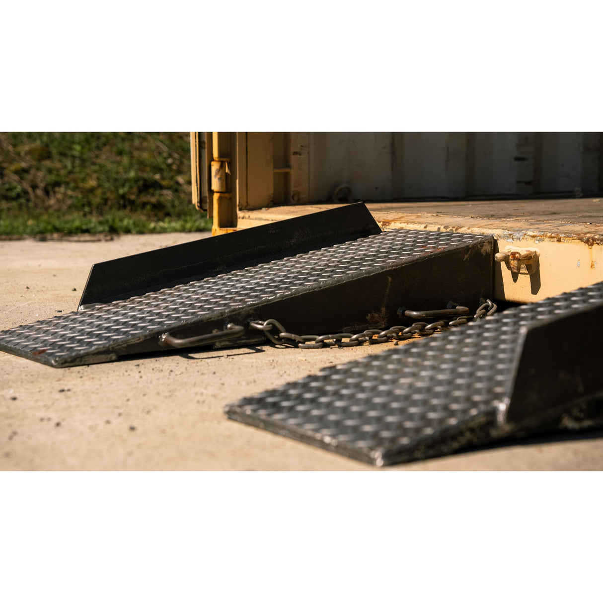 Mate Solid Steel Container Ramp For Forklifts Safe Access Into Shipping Containers In Warehouses by The Equipment Lock Company
