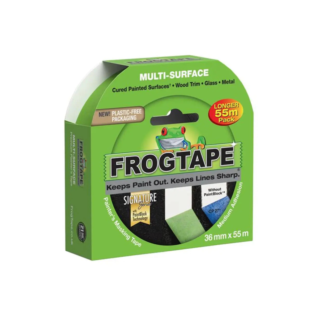 FrogTape Multi-Surface 36mm × 55m – pack angle