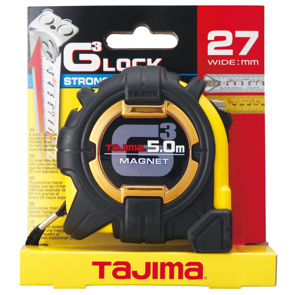Tajima G3 Magnetic Metric Tape Measure – 5m