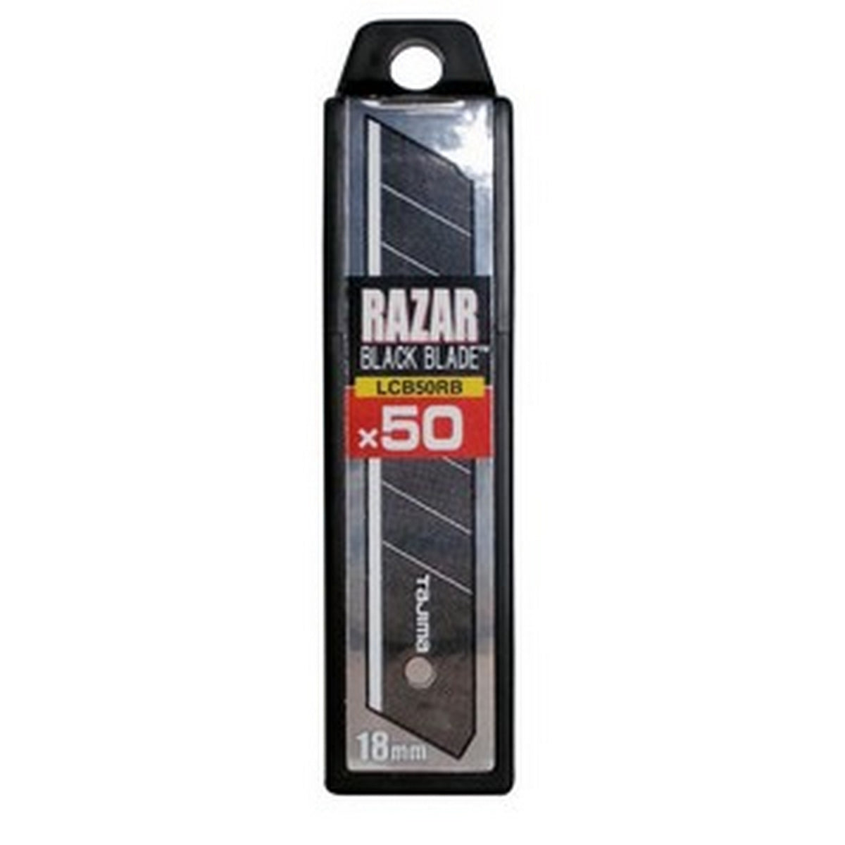 Tajima Razar Black snap-off blades - 18mm / 50 blades - TALCB50RB-50H