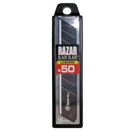 Tajima Razar Black snap-off blades - 18mm / 50 blades - TALCB50RB-50H