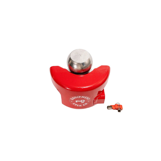 Trailer Hitch Lock With Two And Five Sixteenth Inch Ball And Ring Security For Trailers And Caravans by The Equipment Lock Company