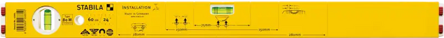 Stabila Type 80 M Installation spirit level, 60 cm - 60 cm