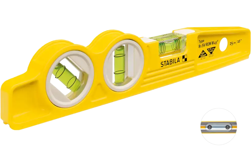 Stabila Type 81 SV REM W45 torpedo spirit level, 25 cm - Default Title