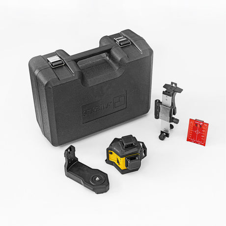 Stabila LAX 600 multi-line laser, 12 V system, 5-piece set, without battery and charger - 5-piece set — without battery or charger