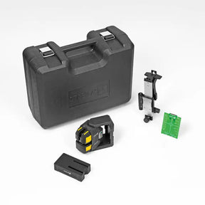 Stabila LAX 500 G cross line plus plumb point laser, 12 V system, 5-piece set, without battery and charger - 5-piece set — without battery or charger