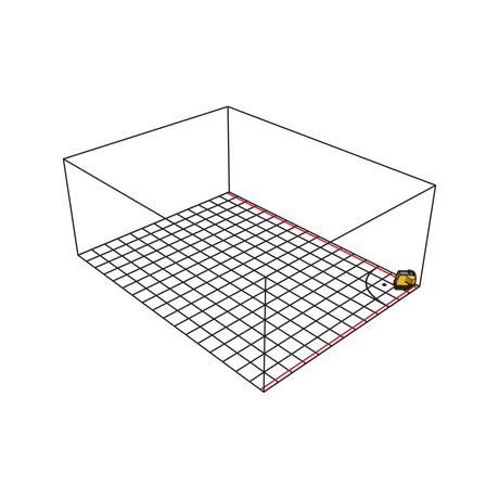 Stabila FLS 90 floor line laser, 3-piece set - Default Title