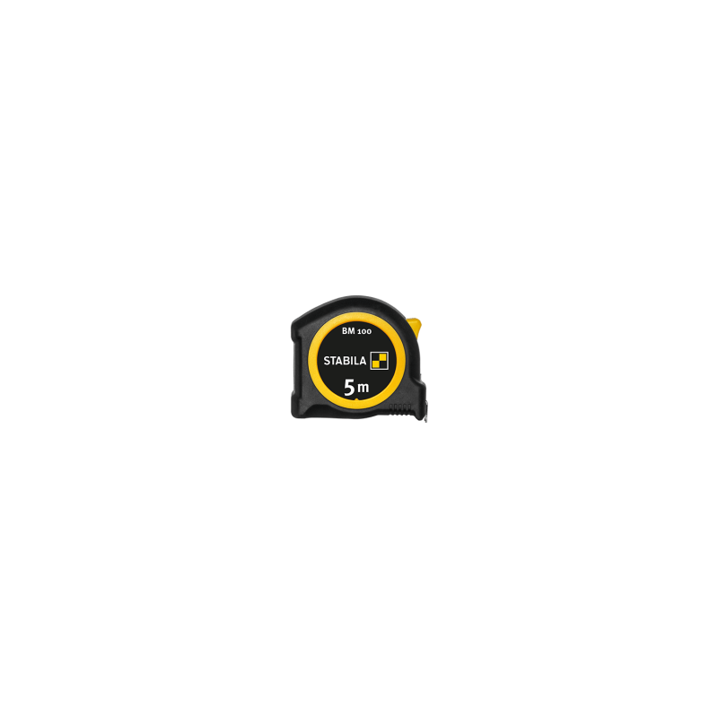 Stabila BM 100 pocket tape, 5 m, metric 1000 scale - 5m/16ft (Width 19mm) / Metric 1000
