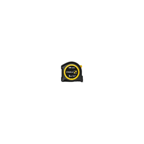Stabila BM 100 pocket tape, 3 m (10'), cm/inch scale - 3m/10ft (Width 16mm) / cm/inch
