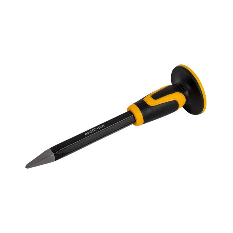 Roughneck Concrete Chisel With Guard 300 x 25 x 4mm Point by Roughneck